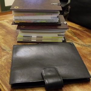 Franklin Covey Compact Leather Planner with Extras